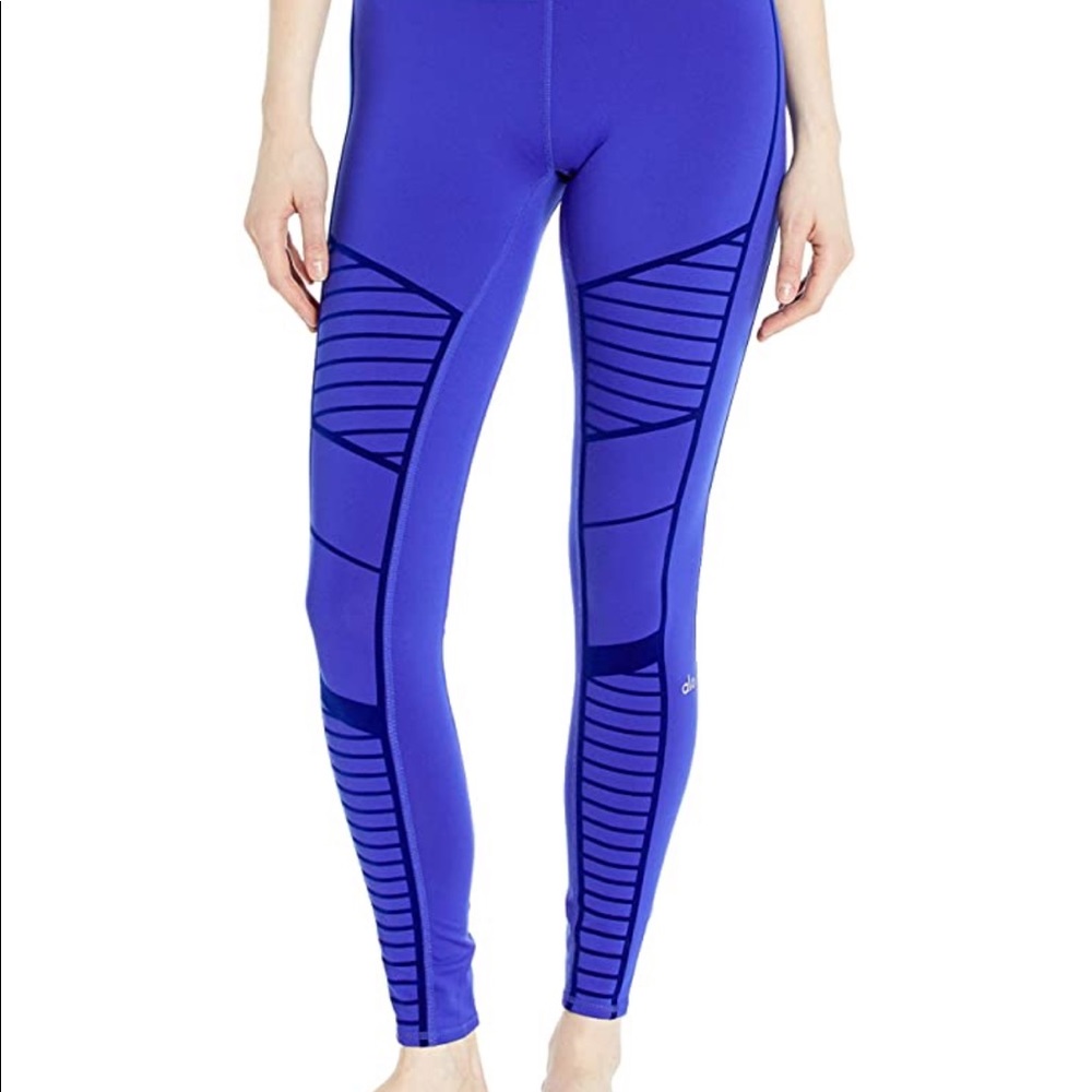Alo Yoga Women's High Waist Flocked Moto Legging